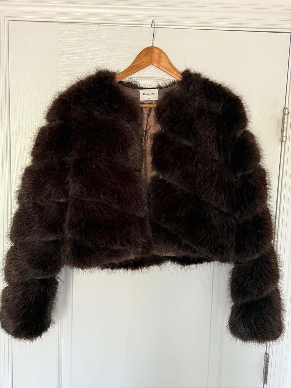 🤎 Choklate Paris Paula Short Faux Fur Jacket | NWOT